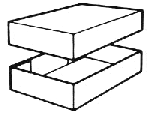 Caja de CartonTelescópica de dos piezas.