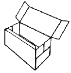 Caja de Carton  Charola con Solapas RSC