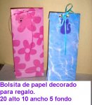 bolsa de papel decorado