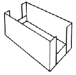 Caja de carton Charola Económica.